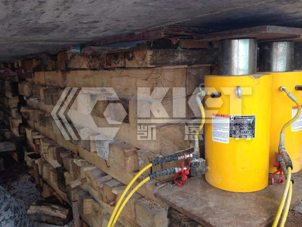 雙作用大噸位液壓千斤頂用于現澆橋梁同步落梁