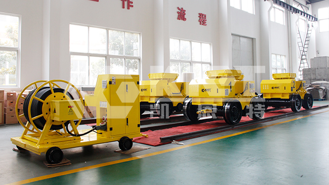 智能液壓小車4臺聯機